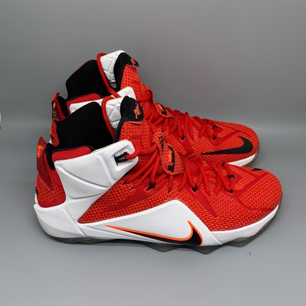 Nike LeBron Heart of a Lion Red Basketball‎ Shoes 684593‑601 Men's Sz 11 EU 46